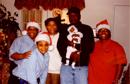 [Faith, Mom, Dad, and Friends - Christmas, 2001]